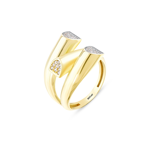 14 Ayar Ophion Tasarım Altın Yüzük