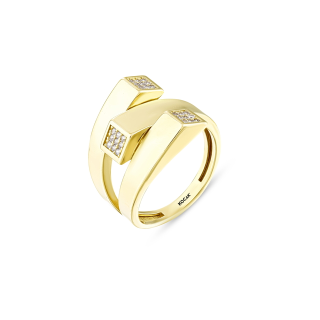 14 Ayar Penelope Tasarım Altın Yüzük