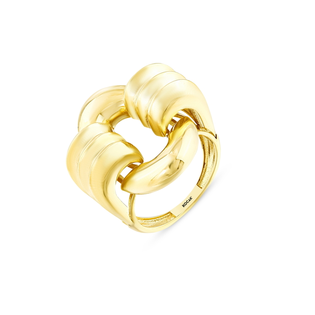 14 Ayar Lapith Tasarım Altın Yüzük