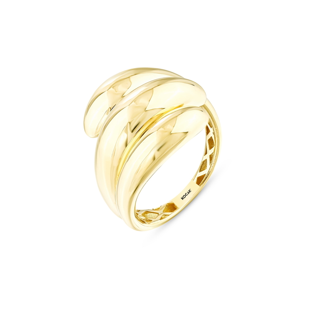 14 Ayar Saron Tasarım Altın Yüzük