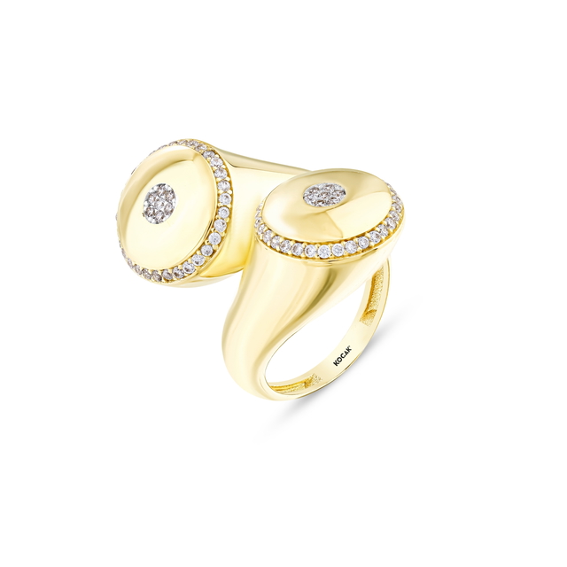 14 Ayar Tellus Tasarım Altın Yüzük