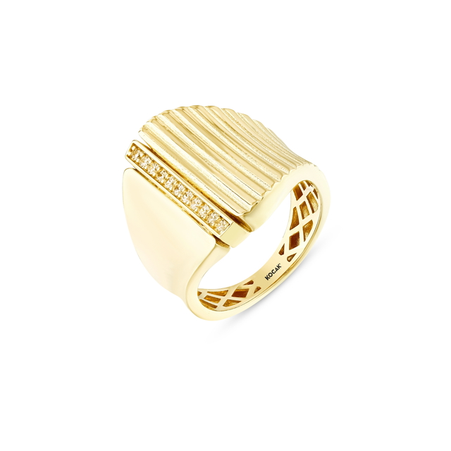 14 Ayar Troia Tasarım Altın Yüzük