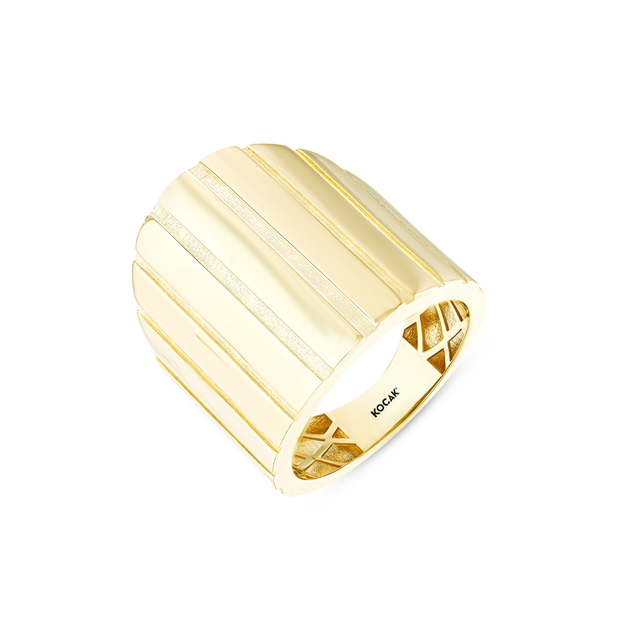 14 Ayar Napoli Tasarım Altın Yüzük