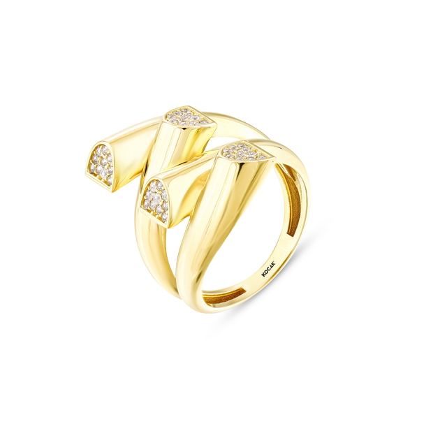 14 Ayar Portofino Tasarım Altın Yüzük