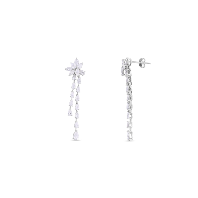 3.73 Karat Tasarım Pırlanta Küpe