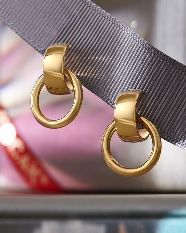 14 Ayar Albero Tasarım Altın Küpe