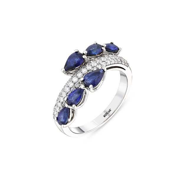 2.42 Karat Safir Pırlanta Yüzük