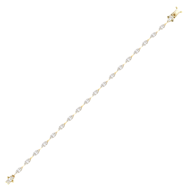 1.36 Karat Tasarım Pırlanta Bileklik