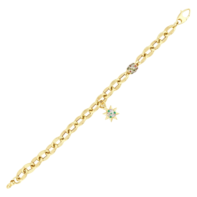 14 Ayar Antares Tasarım Altın Bileklik