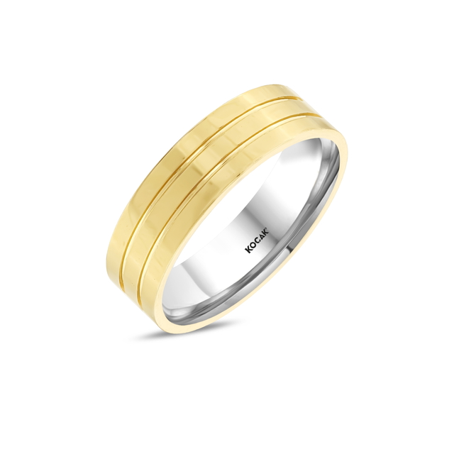 14 Ayar Sarı Altın Alyans