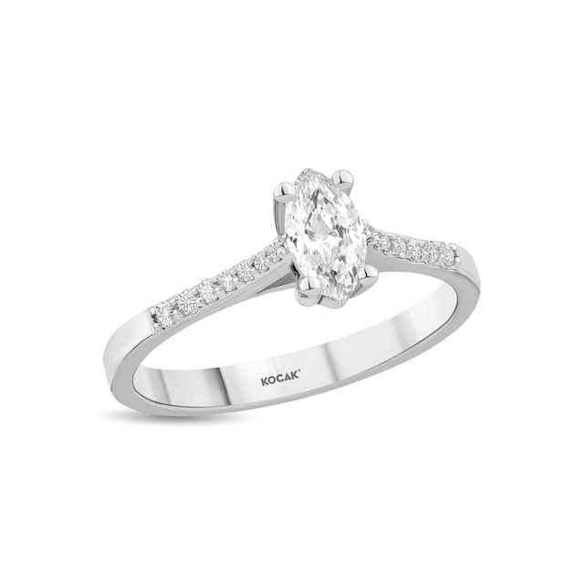 0.50 Karat Tektaş Pırlanta Yüzük