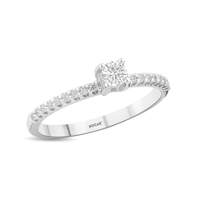 0.41 Karat Tektaş Pırlanta Yüzük