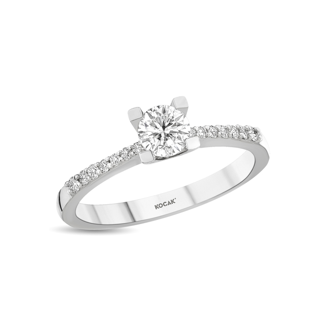  0.63 Karat Tektaş Pırlanta Yüzük 