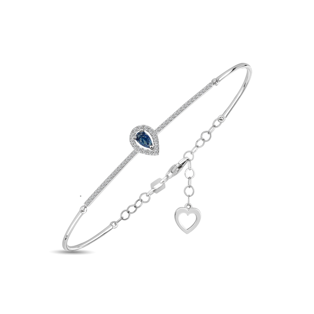 0.54 Karat Safir Pırlanta Bileklik