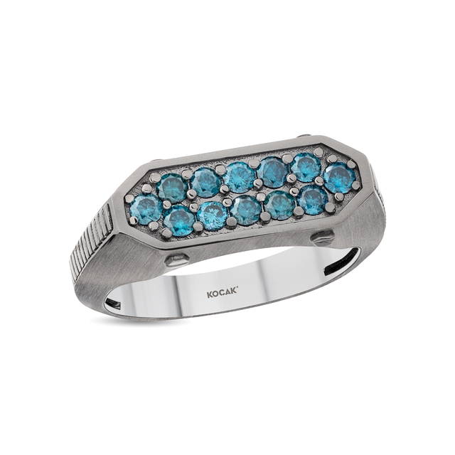 0.62 Karat Pırlanta Tasarım Erkek Yüzük