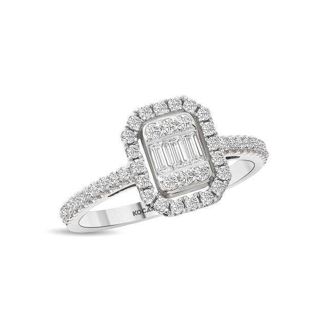 0.54 Karat Baget Pırlanta Yüzük