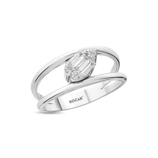 0.25 Karat Baget Pırlanta Yüzük