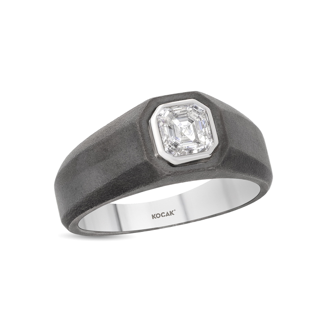 1.04 Karat Pırlanta Tasarım Erkek Yüzük