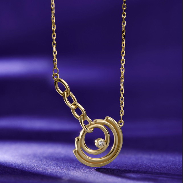 14 Ayar Golden Center Altın Kolye