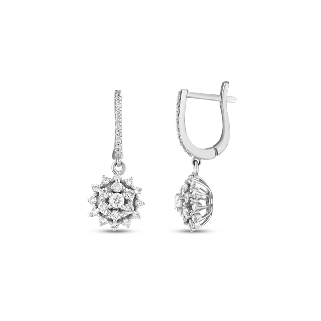 0.81 Karat GH SI Pırlanta Küpe