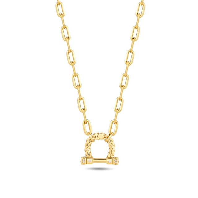 14 Ayar Festie Ataç Tasarım Altın Kolye