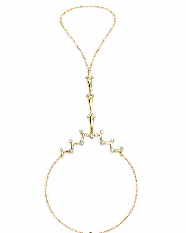 14 Ayar Taşlı Tasarım Altın Şahmeran Bileklik