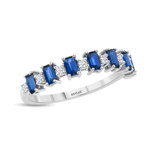 1.05 Karat Safir Pırlanta Yüzük