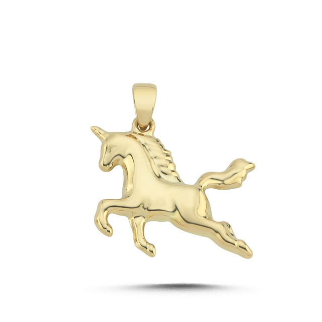 14 Ayar Unicorn Altın Kolye Ucu